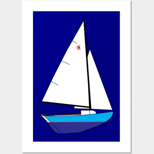 Bullseye Sailboat Posters and Art